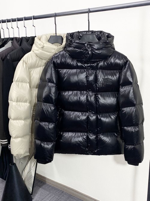 Burberry Stylish and Warm Down Jacket with Horse Logo