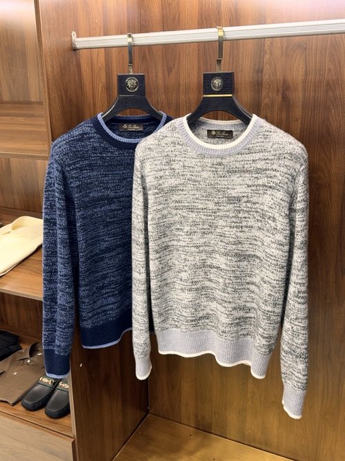 Prada Color-Block Cashmere Wool Sweater, Luxurious Comfort