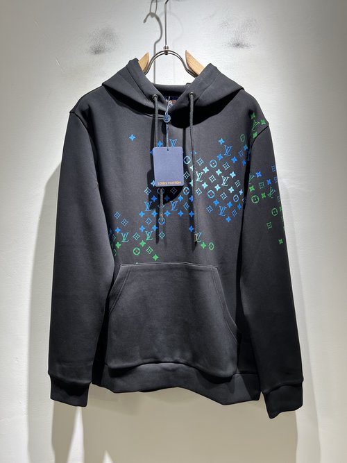 Louis Vuitton Fashionable Long Sleeve Hoodie with Printed Logo