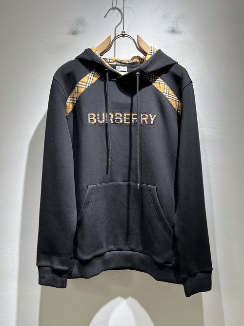 Burberry Basic Unisex Cotton Hoodie with Embroidered Logo