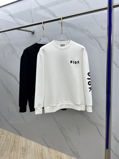 Dior Dior Embroidered Crew Neck Sweatshirt Showcasing Superb Craftsmanship