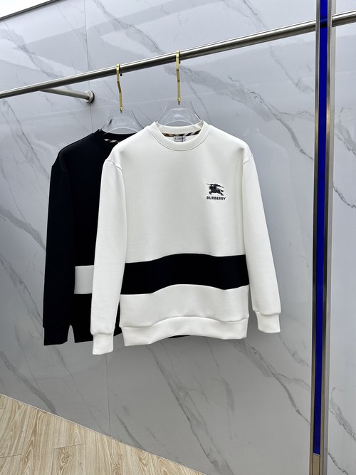 Burberry Embroidered Round-Neck Pullover Sweatshirt