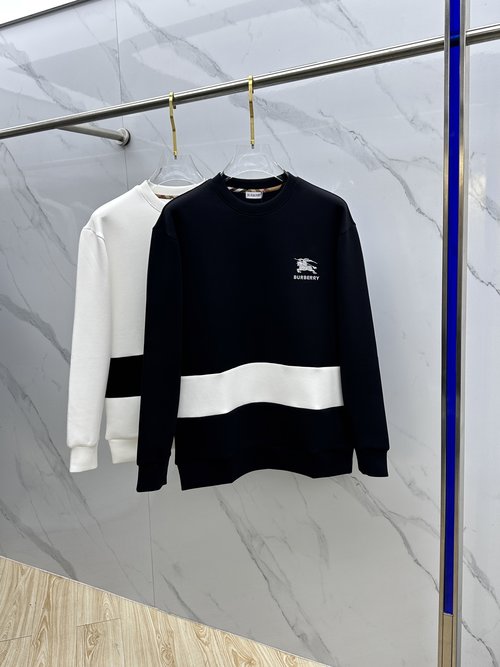 Burberry Embroidered Round-Neck Pullover Sweatshirt