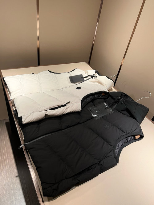 Moncler Luxury Down Vest with Metal Details