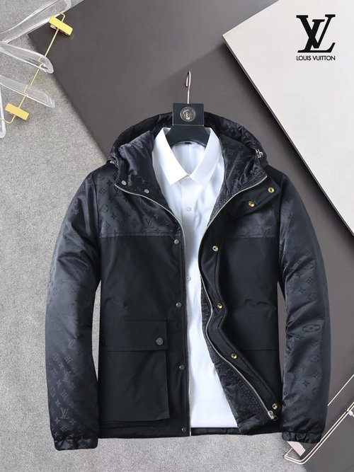 Louis Vuitton 90% Down Filled Jacket with Logo and Colorful Design