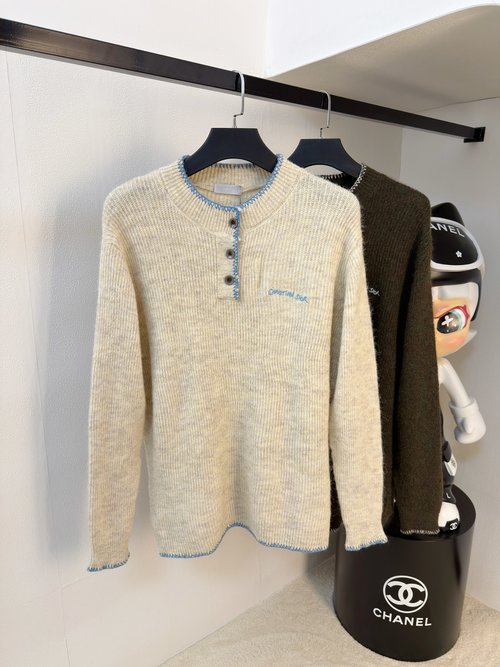 Dior High-quality Knitted Wool Sweater with Logo