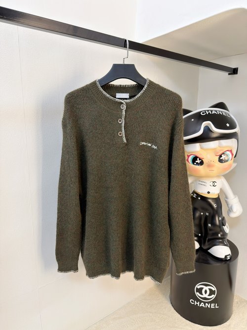 Dior High-quality Imported Wool-blend Knitted Sweater