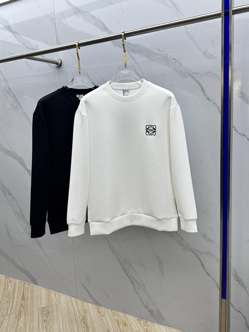 Loewe Embroidered Crew - neck Pullover Sweatshirt with Class