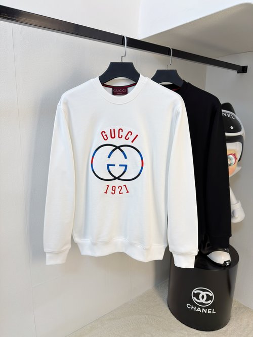 Gucci Top-quality Imported Fabric Round-neck Sweatshirt