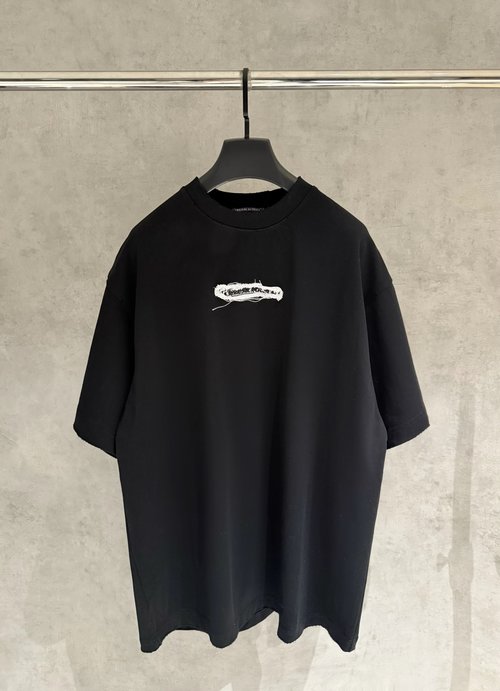 Chrome Hearts Heavyweight Dual-Textured Embroidered Tee