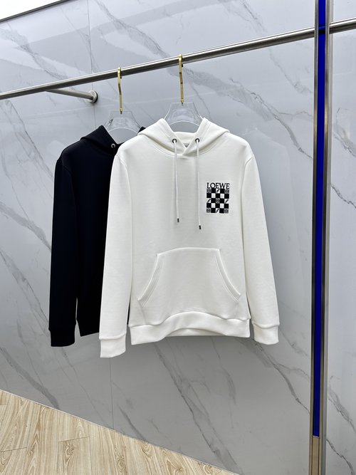Loewe Soft Knitted Hoodie with Distinct Logo