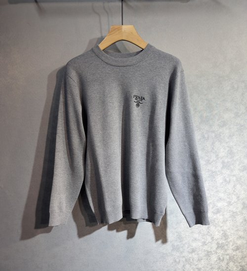 Prada High-Quality Imported Fabric Logo Sweater
