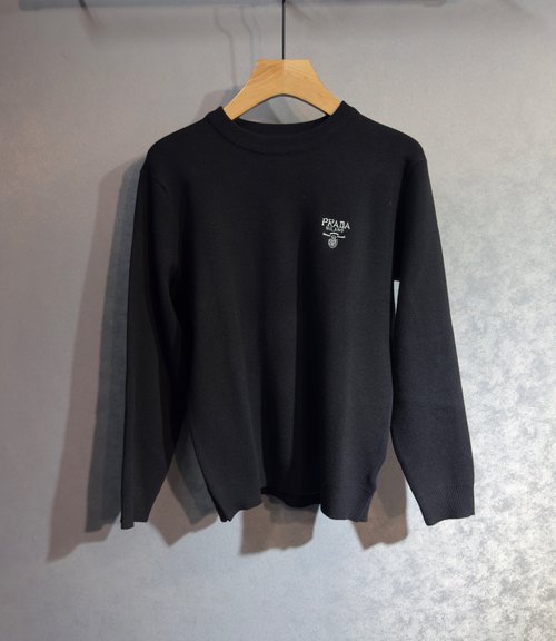 Prada High-Quality Imported Fabric Logo Sweater