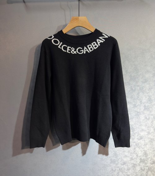 Dolce & Gabbana High-quality Imported Fabric Logo Sweater