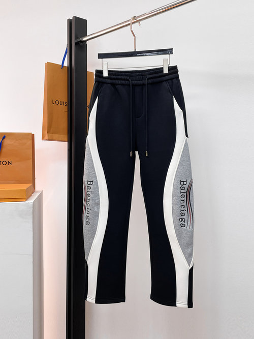 Balenciaga New Casual Pants with Classic Logo, High Comfort