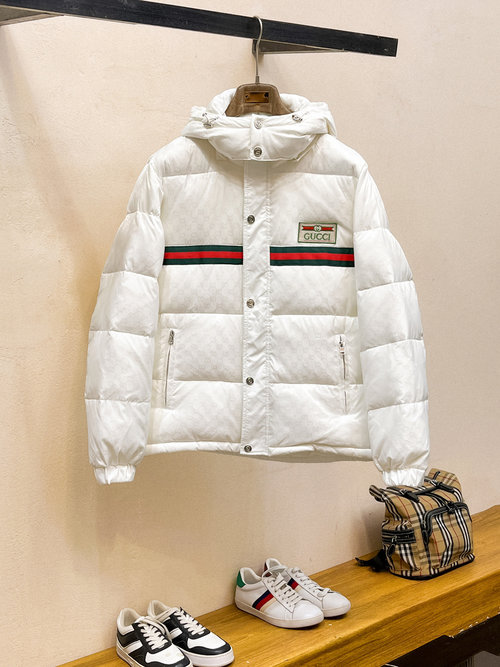 Gucci High - end 90 - Down Filled Jacket with Logo