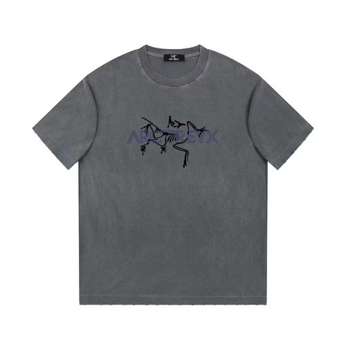 ArcTeryx Cotton Printed Round Neck T-Shirt with a Vintage Style