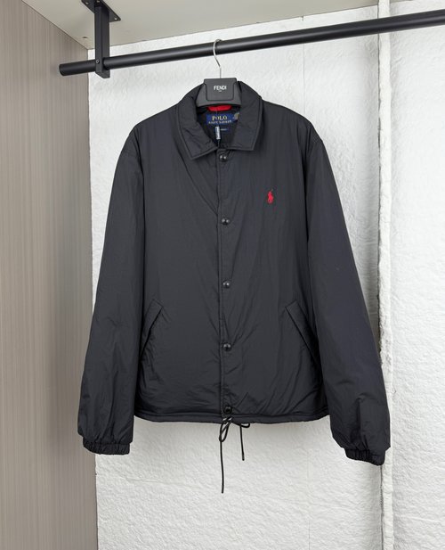 Polo Ralph Lauren Logo Embroidery Cotton Coat