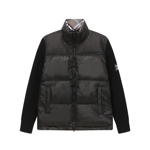 Burberry Stylish Collar Down Jacket with Detail Design