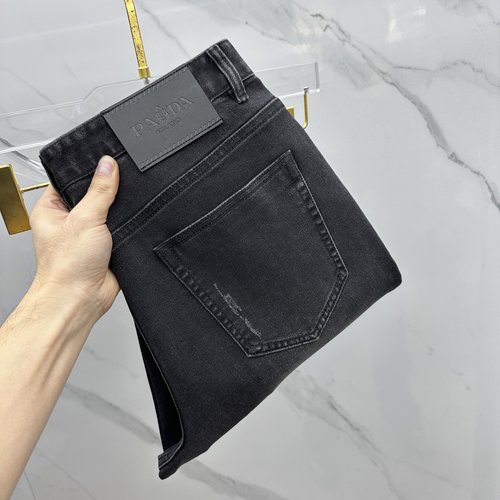 Prada Premium Custom Jeans with Original Accessories