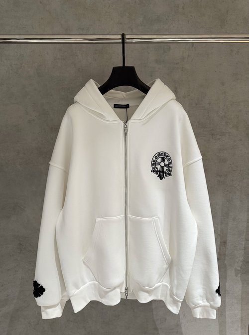 Chrome Hearts Premium Laser-Cut Fleece Hoodie with Heavy Fabric