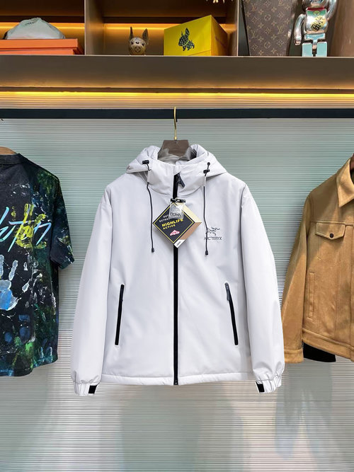 ArcTeryx Premium Down Jacket with Color Block Design and High - Quality Fill