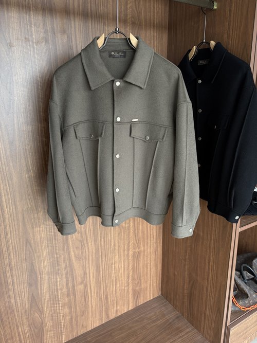 Fendi Elegant Herringbone Wool and Cashmere Blend Overcoat