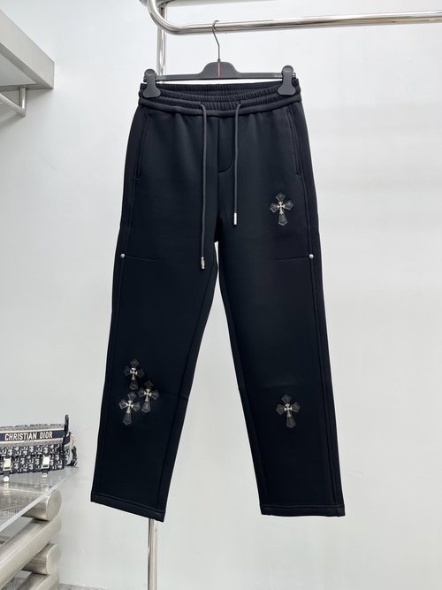 Chrome Hearts Imported Fabric Casual Pants for a Stylish Appearance