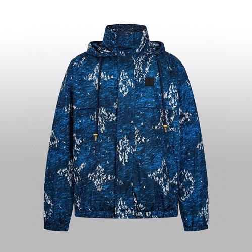 Louis Vuitton Laser-Cut Sailboat Motif Windbreaker with Premium Fabric Finish