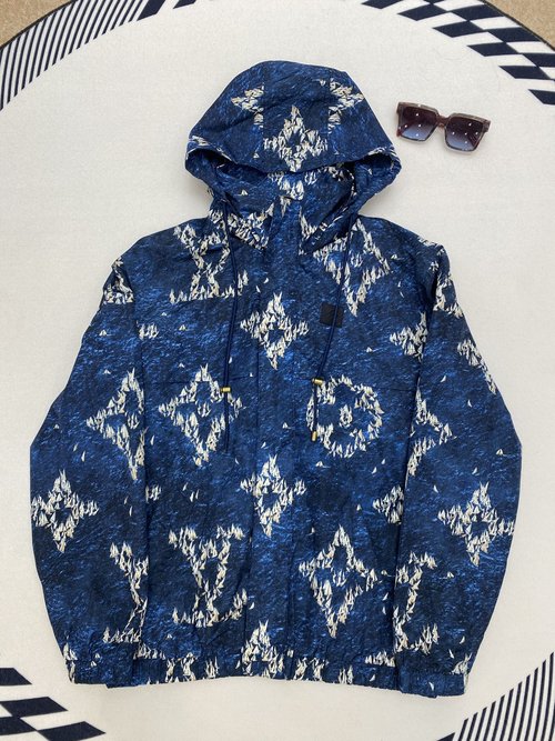 Louis Vuitton Sailboat Print Windproof Jacket with Premium Details
