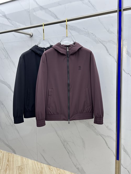 Brunello Cucinelli Fashionable Hooded Down Jacket Filled with 90% White Duck Down