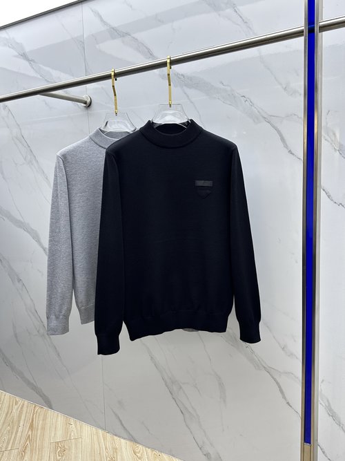 Prada Soft Knitted Wool Sweater for Daily Comfort