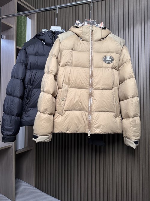 Burberry Detachable Sleeve Down Jacket, Stylish