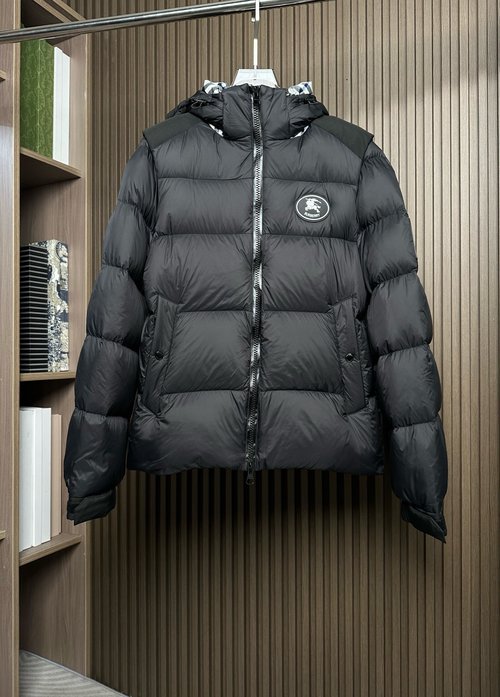 Burberry Detachable Sleeve Down Jacket, Stylish