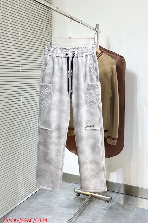 Louis Vuitton Distinctive Logo Trousers with Premium Fabric Feel