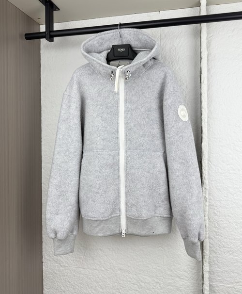 Canada Goose Sleeve Logo Woolen Overcoat