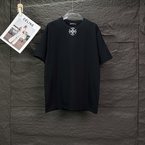 Chrome Hearts  Short-Sleeved T-Shirt with Logo