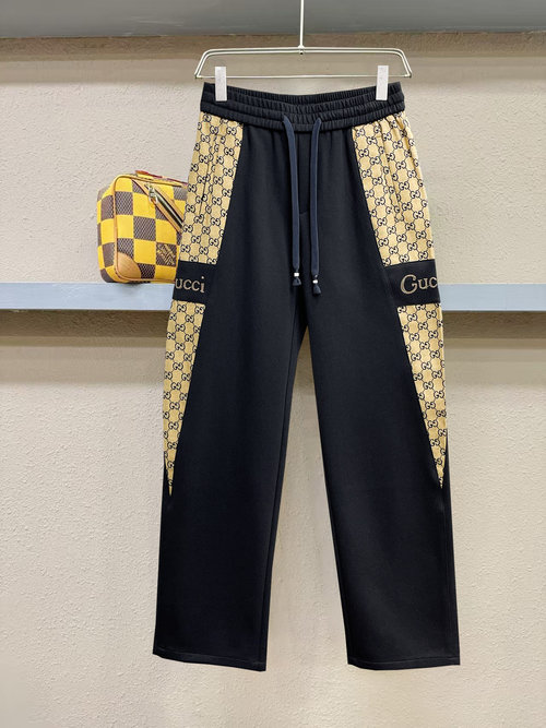 Gucci New Style Logo Casual Pants with Custom Fabric
