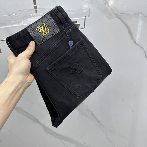 Louis Vuitton High - end Custom Jeans Made with Imported Fabric