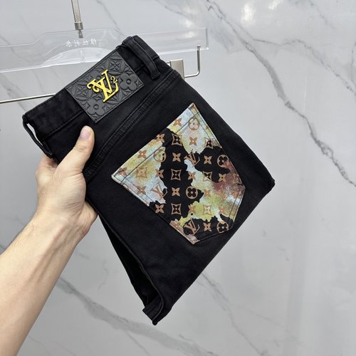 Louis Vuitton High - end Custom Jeans Made with Imported Fabric