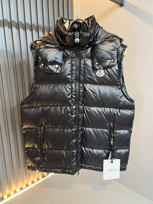 Moncler Classic Down Vest with Logo Design