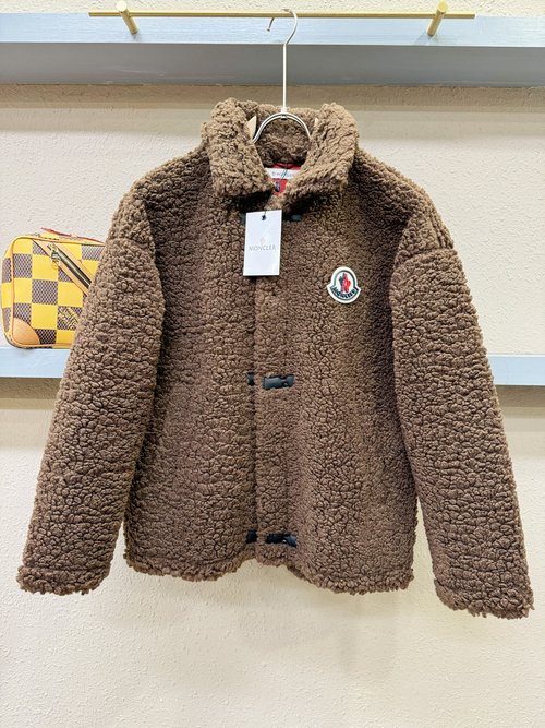 Moncler Faux Fur and Lambskin Jacket