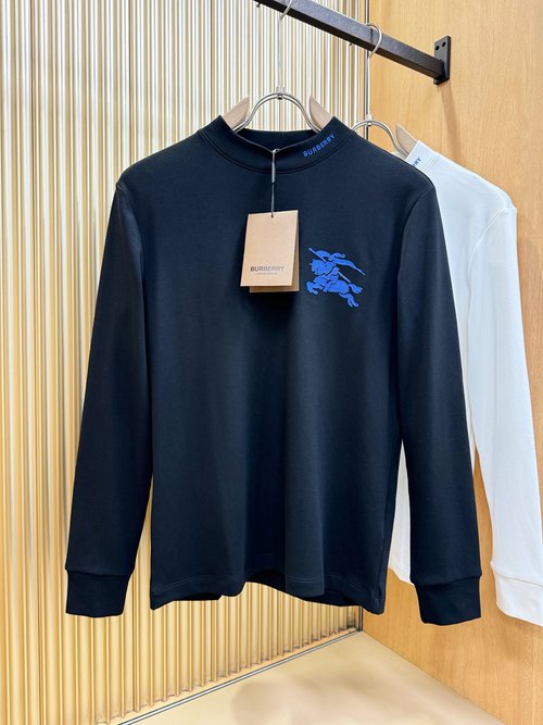 Burberry Classic Logo Long Sleeve Tee in Soft Fabric