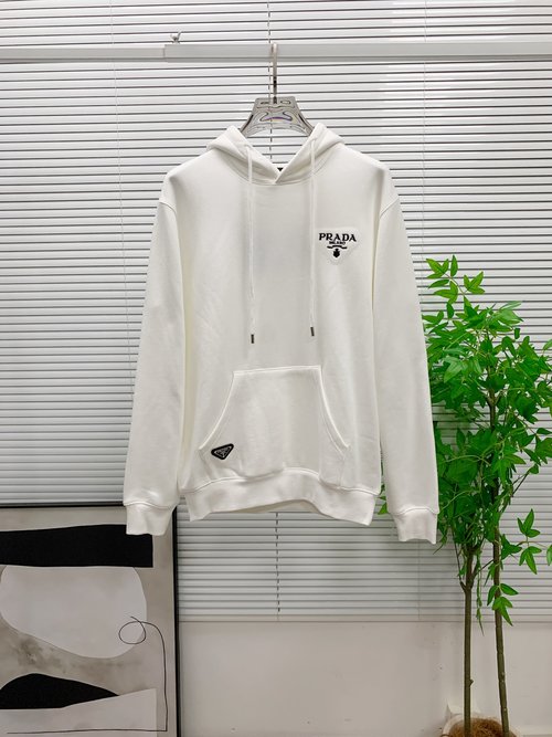 Prada Premium Hoodie Made from Imported Fabric