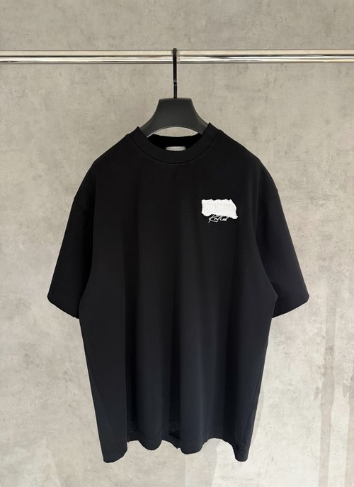 Dior Patchwork embroidery half-sleeve T-shirt with trendy elements