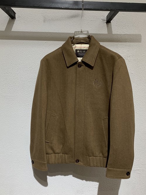 Loro Piana Wool Down Jacket with Embroidered Decoration