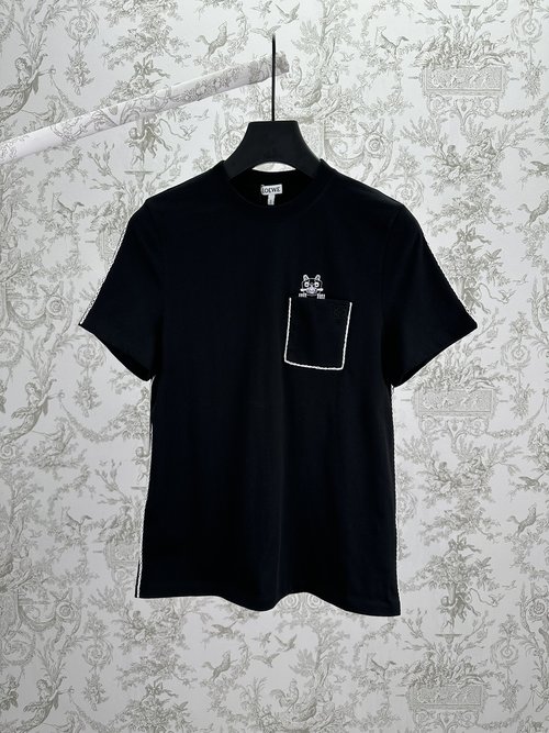 Louis Vuitton Futurist Cat Embroidered Cotton T-Shirt