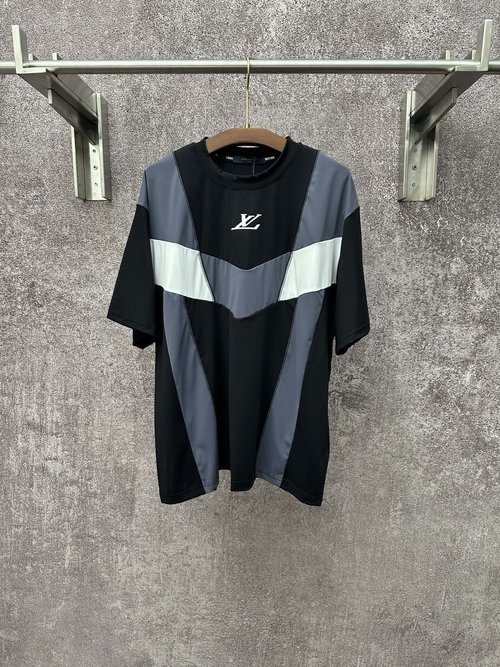 Louis Vuitton Color - blocked Short - sleeved Jogging T - shirt