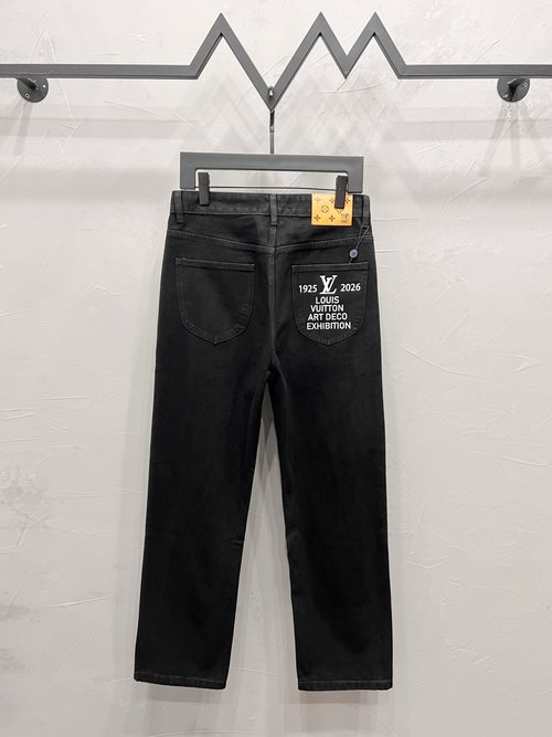 Louis Vuitton Versatile Logo-Embellished Straight-Leg Denim Pants