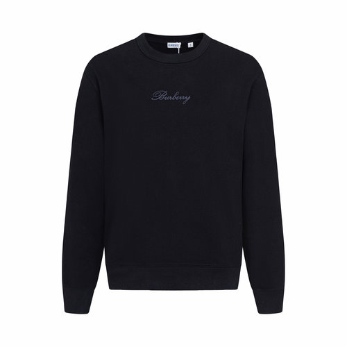 Burberry Embroidered Crewneck Sweatshirt with Unique Tactile Experience
